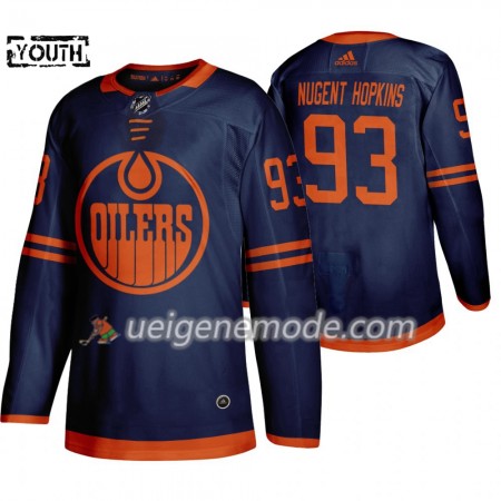 Kinder Eishockey Edmonton Oilers Trikot Ryan Nugent-Hopkins 93 Adidas 2019-2020 Blau Authentic